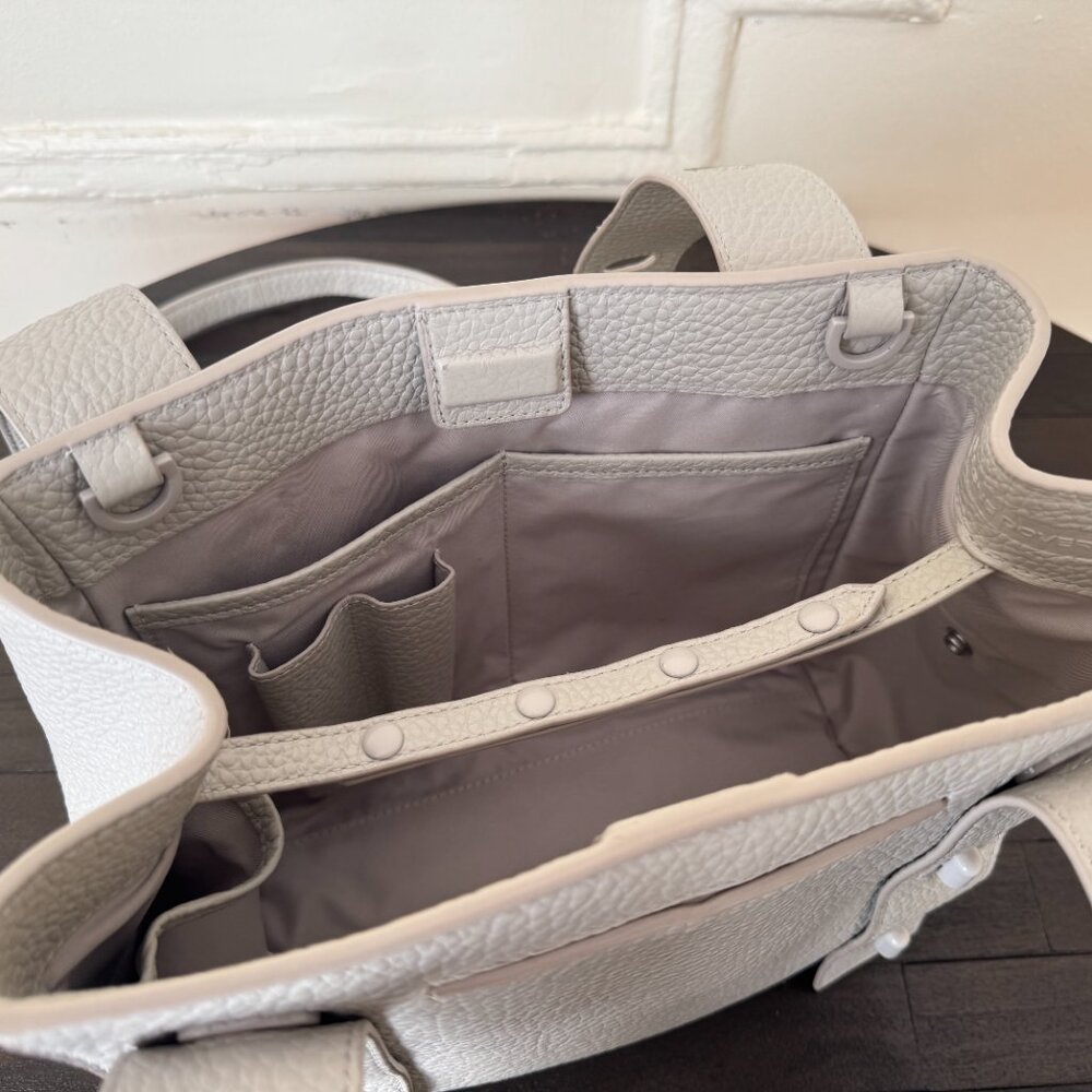 Dagne Dover Tokyo Turnlock Tote in Bone - Picture 7 of 13